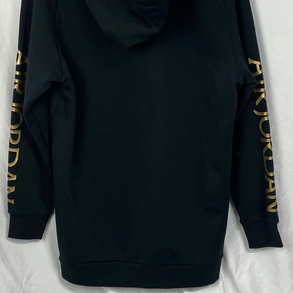 Jordan Shirts | New Large Air Jordan Hoodie Sweatshirt Black Gold | Poshmark